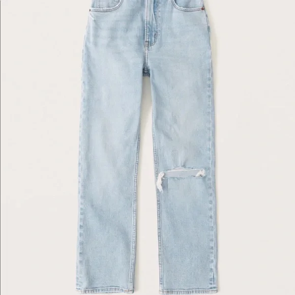 Ultra high rise ankle straight jeans - Picture 1 of 4